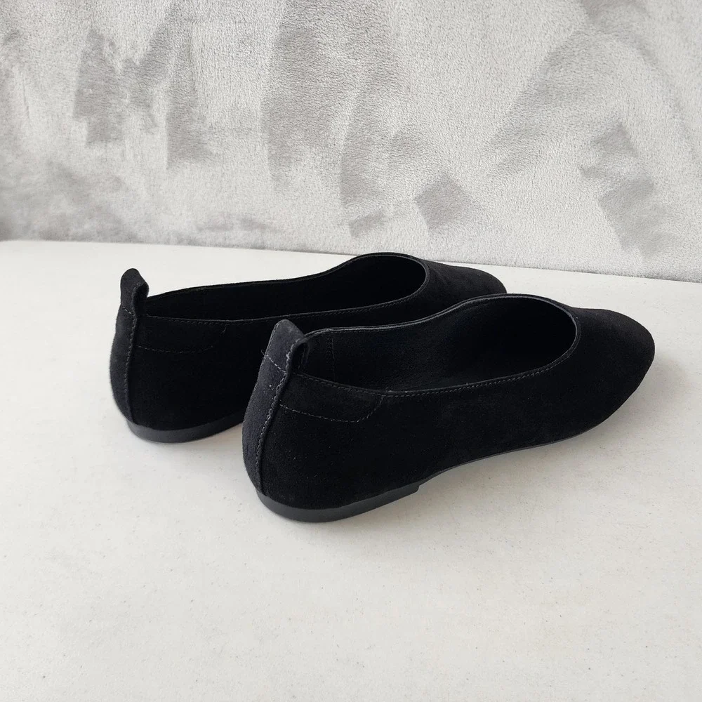 Everlane The Day Glove Flats Womens Size 8.5 Soft Black Suede Leather Shoes NIB - Picture 9 of 12
